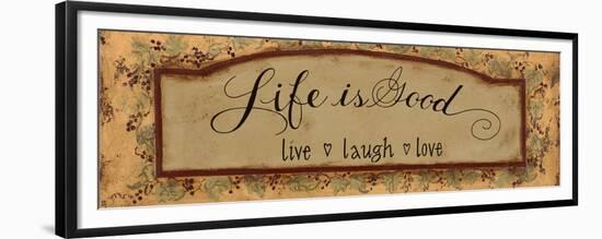 Life Is Good-Pamela Desgrosellier-Framed Premium Giclee Print