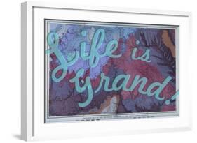 Life is Grand - 1882, Grand Canyon Map - The Mesozoic Terraces-null-Framed Giclee Print