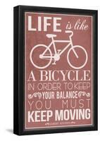 Life Is Like a Bicycle-null-Framed Poster