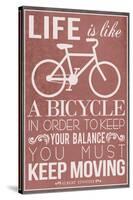 Life Is Like a Bicycle-null-Stretched Canvas