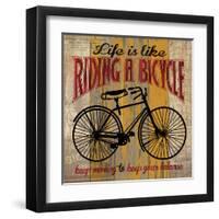 Life is Like Riding a Bicycle-Maria Donovan-Framed Art Print