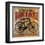 Life is Like Riding a Bicycle-Maria Donovan-Framed Art Print