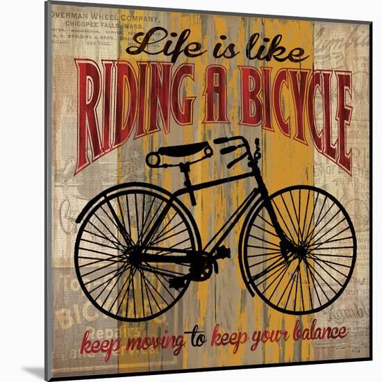 Life is Like Riding a Bicycle-Maria Donovan-Mounted Art Print