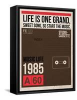 Life is Music-NaxArt-Framed Stretched Canvas