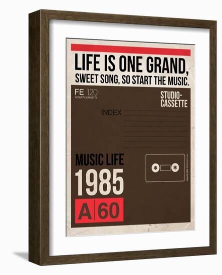 Life is Music-NaxArt-Framed Art Print