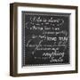 Life Is Short Chalk White-Lauren Gibbons-Framed Art Print