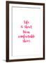 Life Is Short, Wear Comfortable Shoes - Pink-null-Framed Art Print