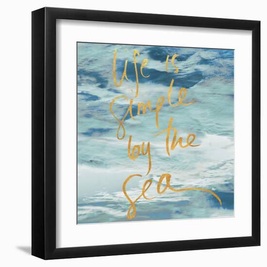 Life is Simple By the Sea-Kathy Mansfield-Framed Art Print