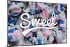 Life is Sweet - Taffy Collage Sentiment-Lantern Press-Mounted Art Print