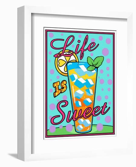 Life is Sweet-ALI Chris-Framed Giclee Print