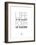 Life Is the Slowest Form of Suicide 2-NaxArt-Framed Art Print