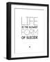 Life Is the Slowest Form of Suicide 2-NaxArt-Framed Art Print