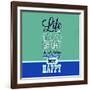 Life Is Too Short 1-Lorand Okos-Framed Art Print