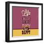 Life Is Too Short-Lorand Okos-Framed Art Print