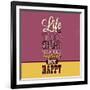 Life Is Too Short-Lorand Okos-Framed Premium Giclee Print