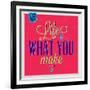 Life Is What You Make it 1-Lorand Okos-Framed Art Print