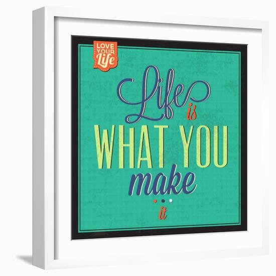 Life Is What You Make It-Lorand Okos-Framed Art Print