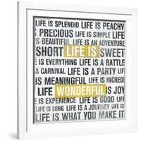 Life Is Yellow-Michael Mullan-Framed Art Print