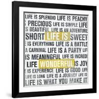 Life Is Yellow-Michael Mullan-Framed Art Print