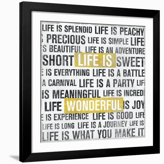 Life Is Yellow-Michael Mullan-Framed Art Print