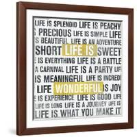 Life Is Yellow-Michael Mullan-Framed Art Print