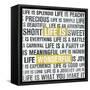 Life Is Yellow-Michael Mullan-Framed Stretched Canvas