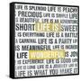 Life Is Yellow-Michael Mullan-Framed Stretched Canvas