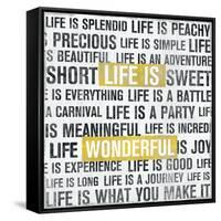 Life Is Yellow-Michael Mullan-Framed Stretched Canvas