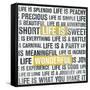 Life Is Yellow-Michael Mullan-Framed Stretched Canvas