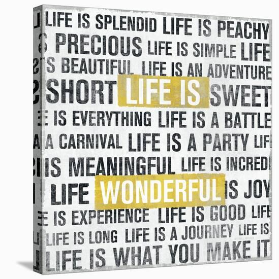 Life Is Yellow-Michael Mullan-Stretched Canvas