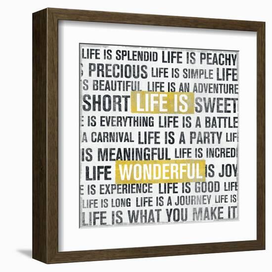 Life Is Yellow-Michael Mullan-Framed Art Print