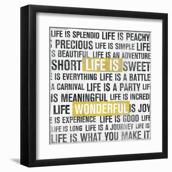 Life Is Yellow-Michael Mullan-Framed Art Print