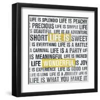 Life Is Yellow-Michael Mullan-Framed Art Print