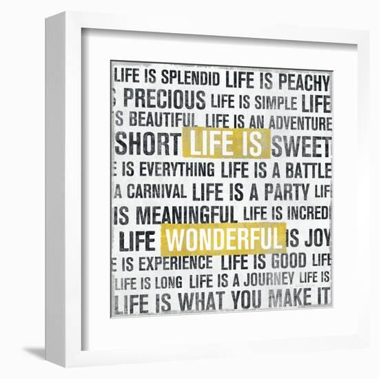 Life Is Yellow-Michael Mullan-Framed Art Print