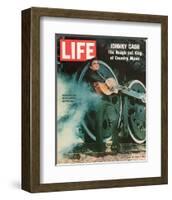 LIFE Johnny Cash Rough-cut King-null-Framed Art Print