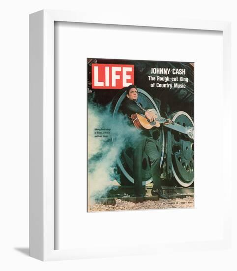 LIFE Johnny Cash Rough-cut King-null-Framed Art Print