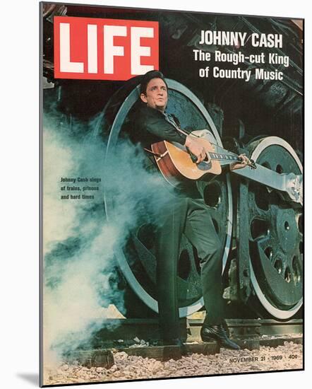 LIFE Johnny Cash Rough-cut King-null-Mounted Art Print