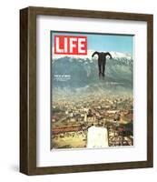 LIFE Jumper Innsbruck Olympics-null-Framed Art Print