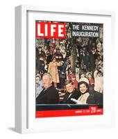 LIFE Kennedy Inauguration 1961-null-Framed Premium Giclee Print