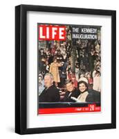 LIFE Kennedy Inauguration 1961-null-Framed Art Print