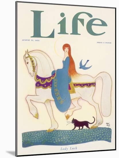 Life, Lady Luck 1924-Rea Irvin-Mounted Art Print