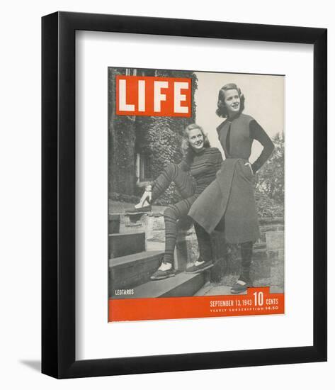 LIFE Leotard Fashion 1943-null-Framed Art Print