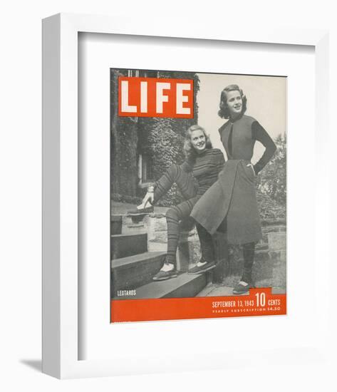 LIFE Leotard Fashion 1943-null-Framed Art Print