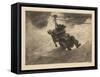 Life Line, 1884, Probably Printed C.1940 (Etching)-Winslow Homer-Framed Stretched Canvas