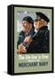 Life-Line is Firm, Thanks to the Merchant Navy-null-Framed Stretched Canvas
