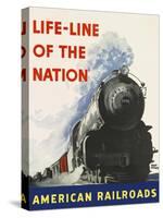 Life-Line of the Nation American Railroads-null-Stretched Canvas