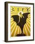 Life Magazine Cover Bat Girl Yellow-Vintage Apple Collection-Framed Giclee Print