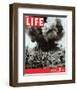 LIFE Marines Iwo Shima action-null-Framed Art Print