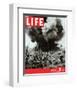 LIFE Marines Iwo Shima action-null-Framed Art Print