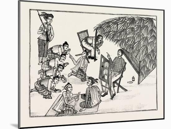 Life of a Burmese Dacoit, Tried by an English Officer, Condemned, 1890-null-Mounted Giclee Print